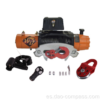 Cabrestantes para coche 4wd 12v cabrestante sintético de 12000 lb